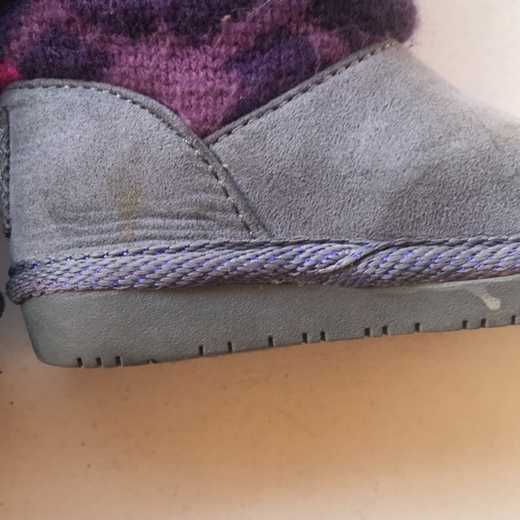 SKETCHERS | Grey Twinkle Toes Light Up Slouchy Ugg Inspired Boots - Picture 7 of 11